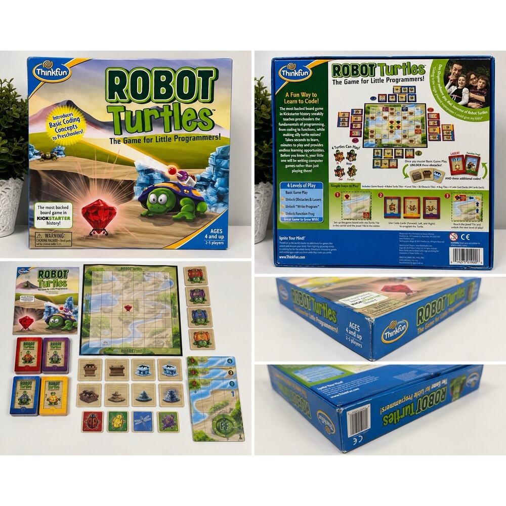 ThinkFun Robot Turtles Board Game Little Programmers Coding STEM Ages 4+
